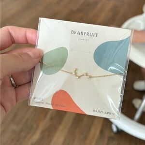 Gold Aries constellation zodiac Necklace